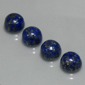 Lapis Lazuli Gemstone in 8 mm (calibrated) Size for Sale, Lapis Lazuli Stone in Royal Blue Color
