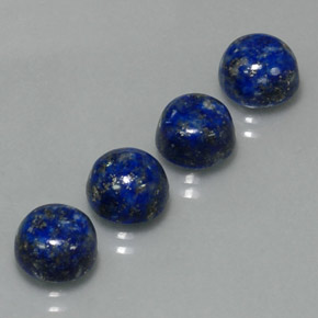 9.59 ct Blue Lapis Lazuli Stone, Natural Lapis Lazuli in Round Cabochon Shape for Sale