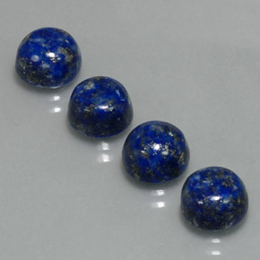 Lapis Lazuli Gemstone in 8 mm (calibrated) Size for Sale, Lapis Lazuli Stone in Royal Blue Color
