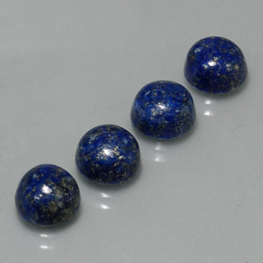 9.87 ct Blue Lapis Lazuli Stone, Natural Lapis Lazuli in Round Cabochon Shape for Sale