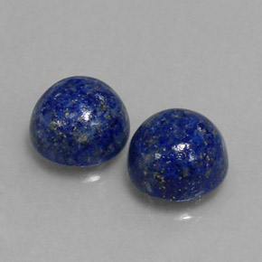 5.00 ct Blue Lapis Lazuli Stone, Natural Lapis Lazuli in Round Cabochon Shape for Sale