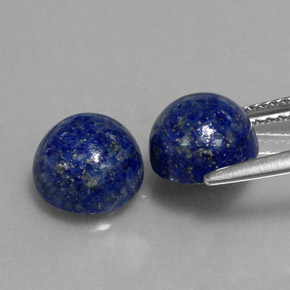 Lapis Lazuli Gemstone in 8 mm (calibrated) Size for Sale, Lapis Lazuli Stone in Royal Blue Color