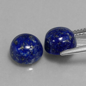 Lapis Lazuli Gemstone in 8 mm (calibrated) Size for Sale, Lapis Lazuli Stone in Royal Blue Color