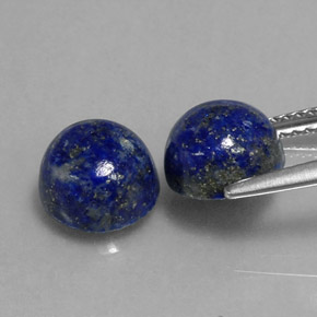 Lapis Lazuli Gemstone in 8 mm (calibrated) Size for Sale, Lapis Lazuli Stone in Royal Blue Color