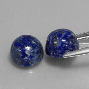Lapis Lazuli Gemstone in 8 mm (calibrated) Size for Sale, Lapis Lazuli Stone in Royal Blue Color