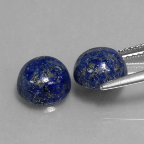 Lapis Lazuli Gemstone in 8 mm (calibrated) Size for Sale, Lapis Lazuli Stone in Royal Blue Color