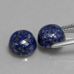 Lapis Lazuli Gemstone in 8 mm (calibrated) Size for Sale, Lapis Lazuli Stone in Royal Blue Color
