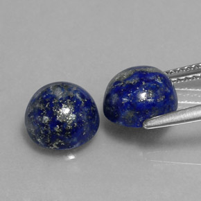 Lapis Lazuli Gemstone in 8 mm (calibrated) Size for Sale, Lapis Lazuli Stone in Royal Blue Color