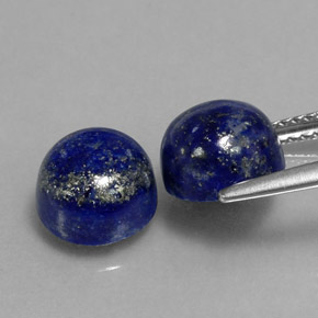 Lapis Lazuli Gemstone in 8 mm (calibrated) Size for Sale, Lapis Lazuli Stone in Violet Blue Color