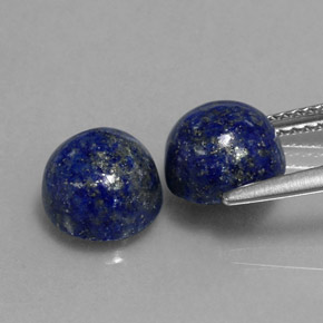 Lapis Lazuli Gemstone in 8 mm (calibrated) Size for Sale, Lapis Lazuli Stone in Royal Blue Color