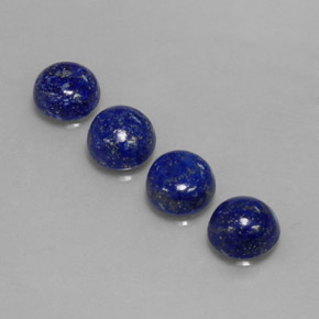 9.11 ct Blue Lapis Lazuli Gemstone, Lapis Lazuli Gem in Round Cabochon Shape for Sale.