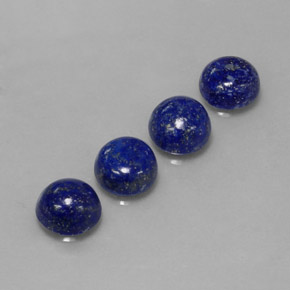 9.11 ct Blue Lapis Lazuli Stone, Natural Lapis Lazuli in Round Cabochon Shape for Sale