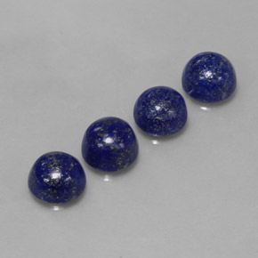 9.93 ct Blue Lapis Lazuli Stone, Natural Lapis Lazuli in Round Cabochon Shape for Sale