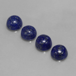 Lapis Lazuli Gemstone in 8 mm (calibrated) Size for Sale, Lapis Lazuli Stone in Royal Blue Color