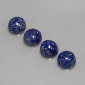 10.33 ct Blue Lapis Lazuli Gemstone, Lapis Lazuli Gem in Round Cabochon Shape for Sale.