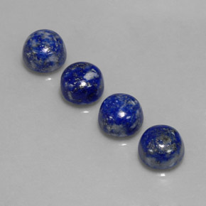 Lapis Lazuli Gemstone in 8 mm (calibrated) Size for Sale, Lapis Lazuli Stone in Royal Blue Color