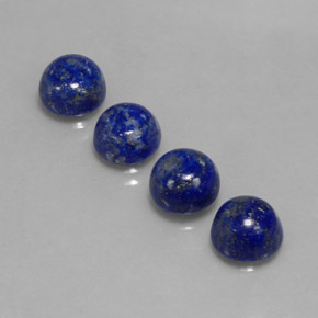 Lapis Lazuli Gemstone in 8 mm (calibrated) Size for Sale, Lapis Lazuli Stone in Royal Blue Color