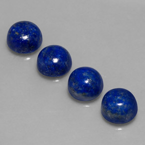10.70 ct Blue Lapis Lazuli Gemstone, Lapis Lazuli Gem in Round Cabochon Shape for Sale.
