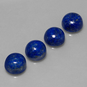 10.70 ct Blue Lapis Lazuli Stone, Natural Lapis Lazuli in Round Cabochon Shape for Sale