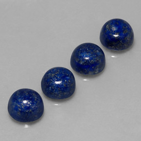 10.33 ct Blue Lapis Lazuli Stone, Natural Lapis Lazuli in Round Cabochon Shape for Sale