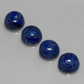 Lapis Lazuli Gemstone in 8 mm (calibrated) Size for Sale, Lapis Lazuli Stone in Royal Blue Color