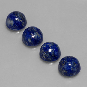 9.58 ct Blue Lapis Lazuli Gemstone, Lapis Lazuli Gem in Round Cabochon Shape for Sale.