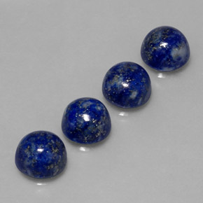 9.58 ct Blue Lapis Lazuli Stone, Natural Lapis Lazuli in Round Cabochon Shape for Sale