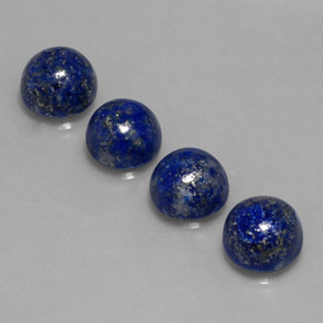 9.72 ct Blue Lapis Lazuli Gemstone, Lapis Lazuli Gem in Round Cabochon Shape for Sale.