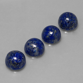 9.72 ct Blue Lapis Lazuli Stone, Natural Lapis Lazuli in Round Cabochon Shape for Sale