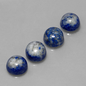 10.61 ct Blue Lapis Lazuli Stone, Natural Lapis Lazuli in Round Cabochon Shape for Sale