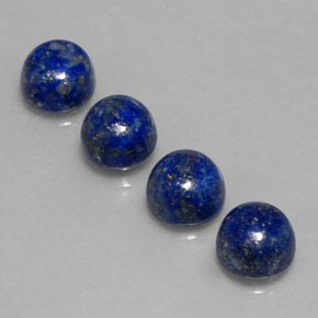 Lapis Lazuli Gemstone in 8 mm (calibrated) Size for Sale, Lapis Lazuli Stone in Royal Blue Color