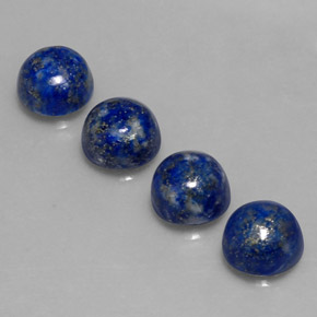 9.95 ct Blue Lapis Lazuli Gemstone, Lapis Lazuli Gem in Round Cabochon Shape for Sale.