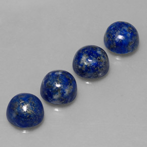 9.95 ct Blue Lapis Lazuli Stone, Natural Lapis Lazuli in Round Cabochon Shape for Sale