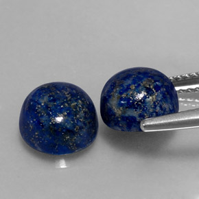 Lapis Lazuli Gemstone in 8 mm (calibrated) Size for Sale, Lapis Lazuli Stone in Royal Blue Color