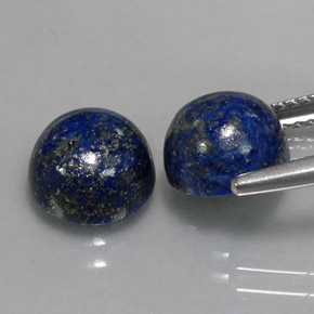 Lapis Lazuli Gemstone in 8 mm (calibrated) Size for Sale, Lapis Lazuli Stone in Royal Blue Color