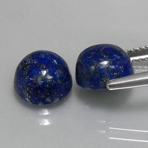 Lapis Lazuli Gemstone in 8 mm (calibrated) Size for Sale, Lapis Lazuli Stone in Royal Blue Color
