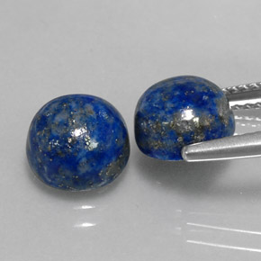 Lapis Lazuli Gemstone in 8 mm (calibrated) Size for Sale, Lapis Lazuli Stone in Royal Blue Color