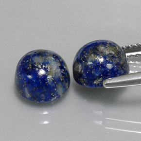 Lapis Lazuli Gemstone in 8 mm (calibrated) Size for Sale, Lapis Lazuli Stone in Royal Blue Color