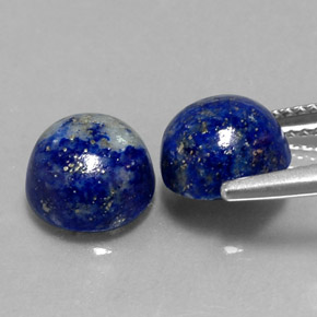 Lapis Lazuli Gemstone in 8 mm (calibrated) Size for Sale, Lapis Lazuli Stone in Royal Blue Color