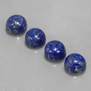 10.87 ct Blue Lapis Lazuli Gemstone, Lapis Lazuli Gem in Round Cabochon Shape for Sale.