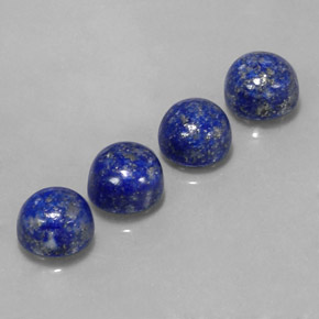 10.87 ct Blue Lapis Lazuli Stone, Natural Lapis Lazuli in Round Cabochon Shape for Sale