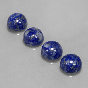 9.91 ct Blue Lapis Lazuli Gemstone, Lapis Lazuli Gem in Round Cabochon Shape for Sale.