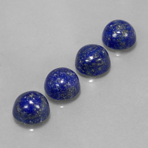 9.65 ct Blue Lapis Lazuli Stone, Natural Lapis Lazuli in Round Cabochon Shape for Sale