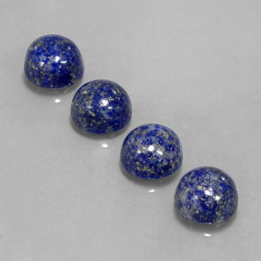 Lapis Lazuli Gemstone in 8 mm (calibrated) Size for Sale, Lapis Lazuli Stone in Royal Blue Color