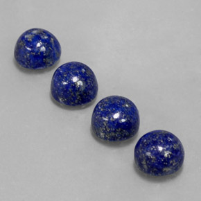 10.84 ct Blue Lapis Lazuli Gemstone, Lapis Lazuli Gem in Round Cabochon Shape for Sale.