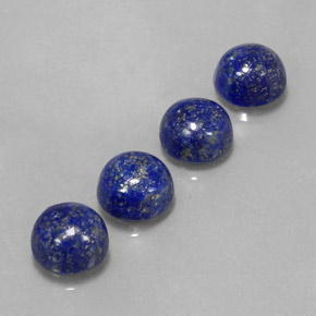 9.96 ct Blue Lapis Lazuli Stone, Natural Lapis Lazuli in Round Cabochon Shape for Sale