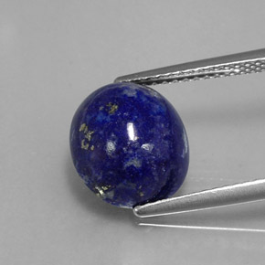 4.56 ct Blue Lapis Lazuli Gemstone, Lapis Lazuli Gem in Oval Cabochon Shape for Sale.