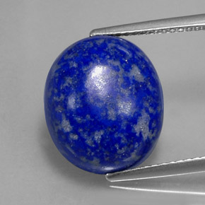 8.81 ct Blue Lapis Lazuli Gemstone, Lapis Lazuli Gem in Oval Cabochon Shape for Sale.