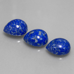 8.88 ct Blue Lapis Lazuli Gemstone, Lapis Lazuli Gem in Pear Cabochon Shape for Sale.