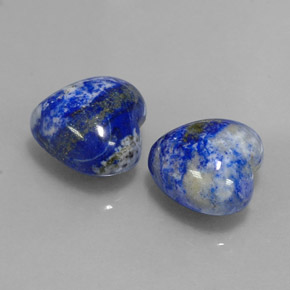 9.34 ct Blue Lapis Lazuli Stone, Natural Lapis Lazuli in Heart Cabochon Shape for Sale